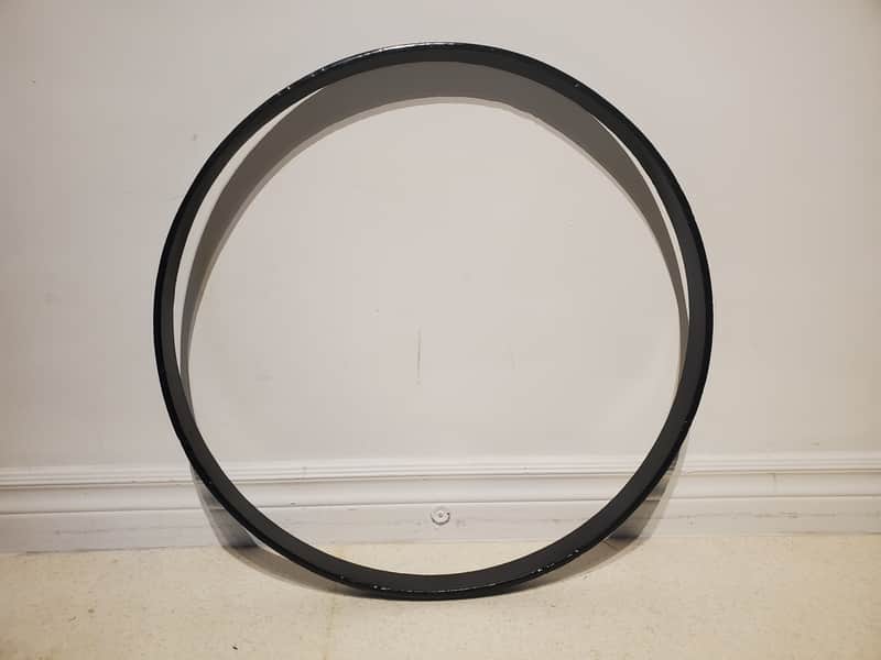 Vintage 22" Ludwig Black Bass Drum Hoop - Ultra Clean image 1