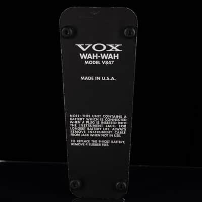 Used Vox V847 Guitar Effect Wah Pedal With Bag image 3