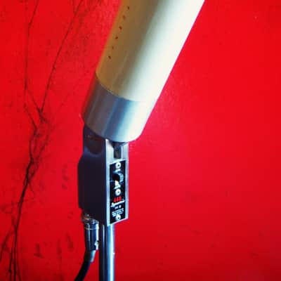 Vintage RARE 1960's Turner 466 dynamic microphone High Z Satin Chrome w XLR cable 33D 22D 77A # 4 image 3