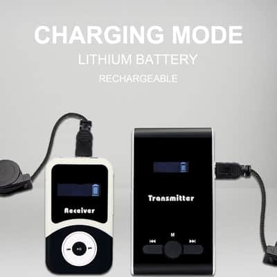 Church Translation Device, Tour Guide System Rechargeable, Simple Basic, Clear Sound Quality, Whisper Devices for Church, Factory, School (1 Transmitter 5 Receivers) image 3