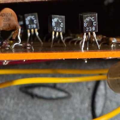 Electro-Harmonix Big Muff Pi Fuzz V3 1976 on/off EH3003 Board BC239 Transistors Vintage image 11