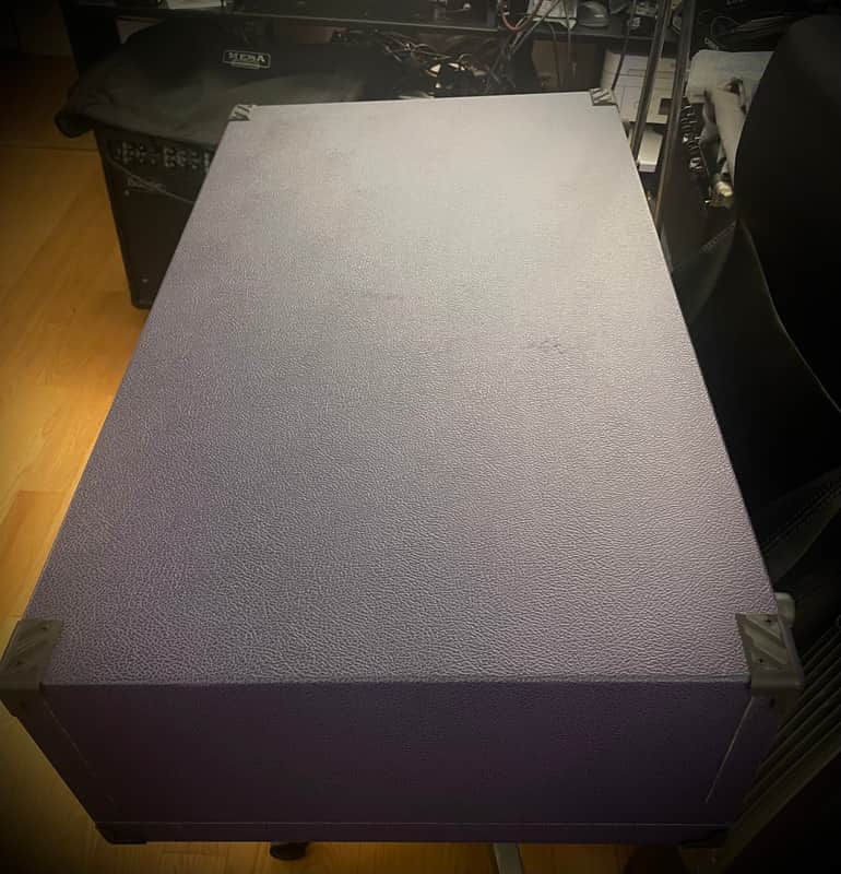 NYC Cases Custom Pedalboard 2023 - British Plum Tolex image 1