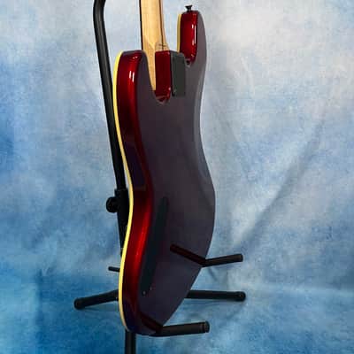 2010 Fender Japan AJB Aerodyne Jazz Bass Old Candy Apple Red, MIJ image 18