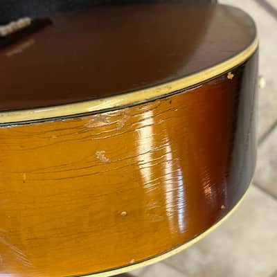 1965 Vintage Kay K-23 Jumbo Flat Top Acoustic Guitar Natural image 10