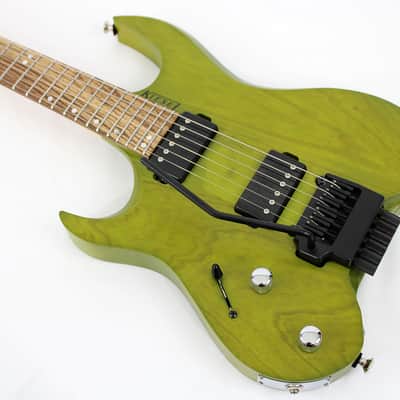 Kiesel *Left-Handed* Vader Neck-Thru 6 - Trans Moss Green w/ OHSC image 1