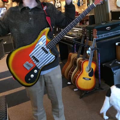 Teisco Del Rey EB200 60's Candy Corn image 11