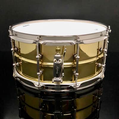 Ludwig 6.5x14 Super Brass LB403T w/ Tube Lugs / B-Stock image 3