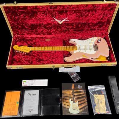 Fender Stratocaster 1956 Custom Shop Limited Heavy Relic Dirty Shell Pink over 2-Color Sunburst 2021 image 13
