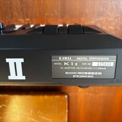 Kawai K1ii digital PCM-waveform synthesizer w/ box power supply image 10