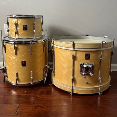 Premier Drum Shell Pack 1950’s White Marine Pearl image 1
