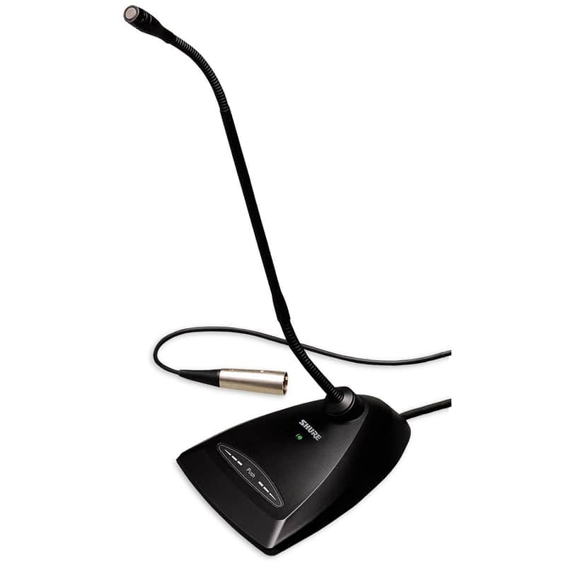 Shure MX418D/C 18" Microflex Cardioid Gooseneck Condenser Mic w/ Desktop Base, 10' Cable image 1