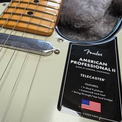 Fender American Professional II Telecaster BRAND NEW 75TH ANNIVERSARY 2021 Tuxedo Black USA Tele Case Queen Time Capsule Electric Guitar image 4