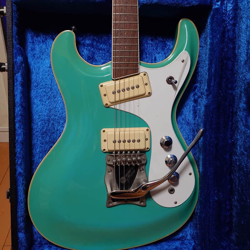 Mosrite Super Custom ’64 3Knob Yuzo Kayama Signature 1999 - Marine Blue image 1
