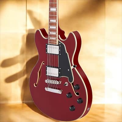 D'Angelico Premier Mini DC Mini Double Cutaway w/ stop-bar tailpiece, Burnt Red* w/ DAPMDCBRDNS image 3
