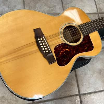 1969 Guild F212NT 12 String Acoustic Guitar Natural with case image 1