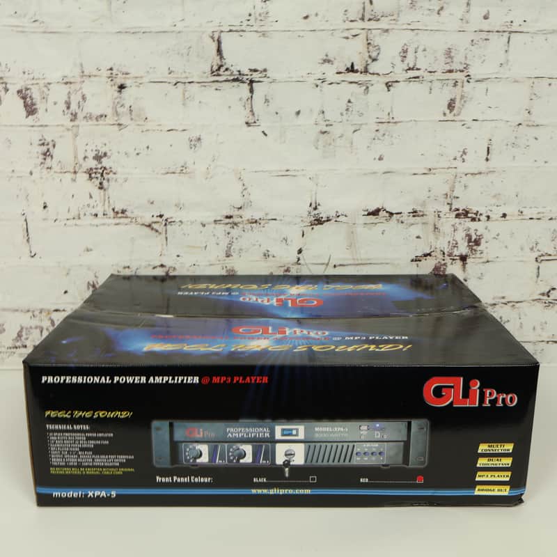 GLI Pro XPA-5 Professional Power Amplifier with Built-In MP3 Player (Red) image 1