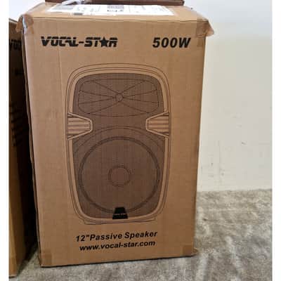 Vocal-Star 1000w PA System - PA Speakers - Pair - Black - Excellent w/ Original Box image 16