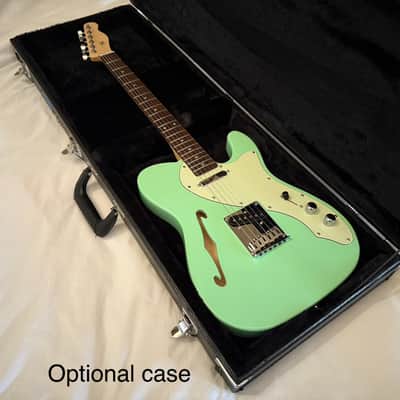 Del Mar Lutherie Tel-Uh-Caster Thinline T-Style Guitar - Surf Green - Made in USA - Free Pro Setup image 24