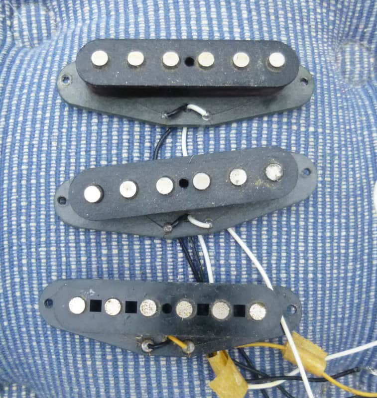 1979 / 1980 / 1981 / 1982 Fender USA Stratocaster pickups with X1 Strat bridge pickup - MINTY! image 1