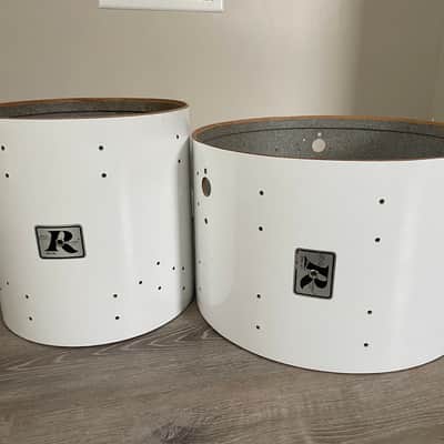 Rogers Big R 5 Ply 14x22 And 16x16 Drum Shell Lot New England White image 1