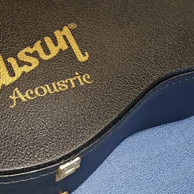 Gibson Case – Vintage Dreadnought Old Stock Koffer Plüsch BLAU image 3