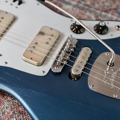 Deimel Firestar - Charcoal Blue / Natural Aluminum. Novak pickups + Leslee Circuit. NEW, (Authorized Dealer) image 7