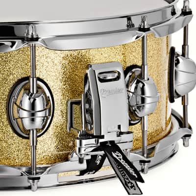 Premier Genista Classic 14" x 5.5" Vintage Gold Sparkle Snare Drum PGB1455SVGX image 5
