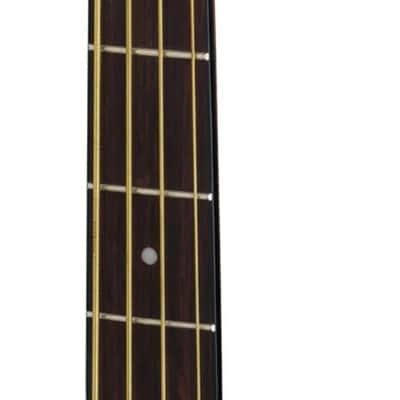 Dean Exotica 4-String Acoustic-Electric Bass Guitar, Quilted Ash Top, Gloss Natural image 5