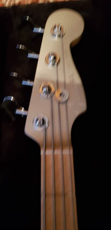 Fender Flea Artist Series Signature Active Jazz Bass 2018 - Satin Inca Silver image 1