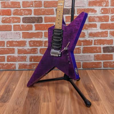 ESP USA Custom Shop Random Star Figured Maple Top See-Thru Purple 2000 w/OHSC image 5