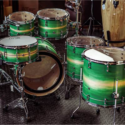 Polmuz Maple Model 1 - 22/10/12/14/16/14SD - Inlayed Artist Green to natural Fade image 5