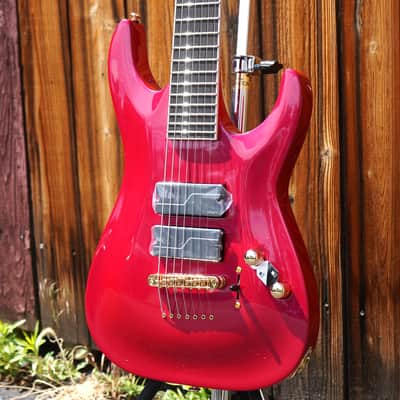 ESP LTD SIGNATURE SERIES SC-607 Baritone Magenta 7-String Electric Guitar w/ Case image 4