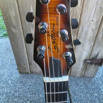 Godin LGXT Electric Guitar - Cognac Burst AA Flame image 4