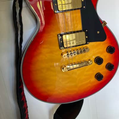 SX Les Paul Custom  Cherry Burst 7lbs 6 oz image 1