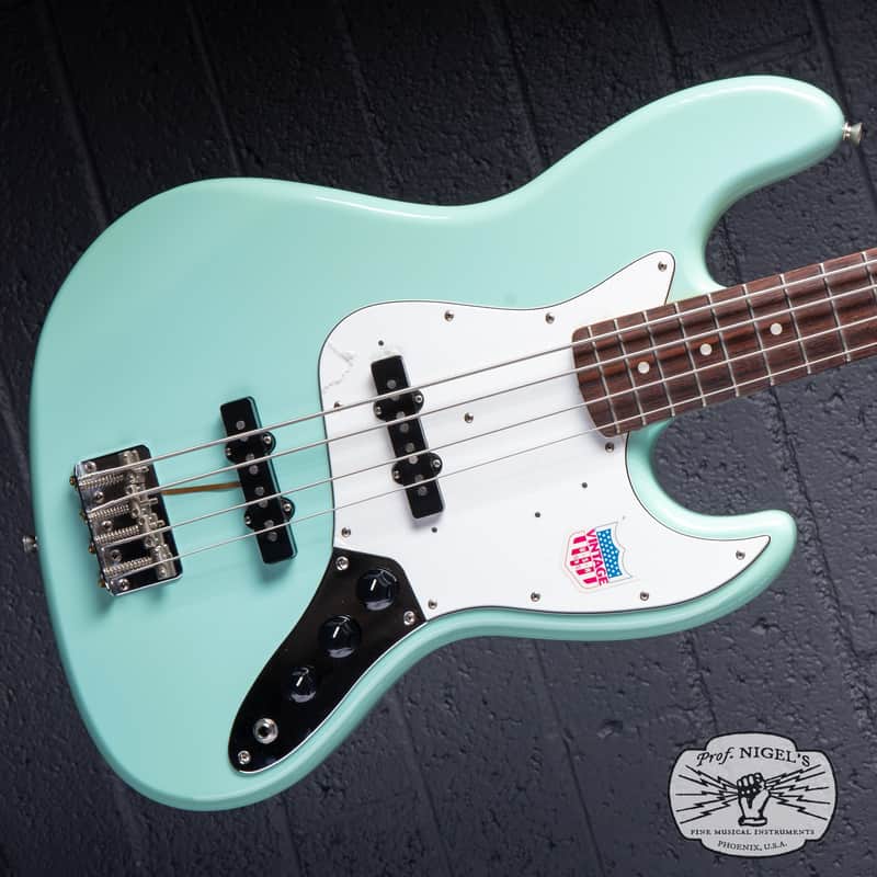 Fender Japan JB62-US Jazz Bass Sonic Blue – US Pickups Flame Maple Neck CIJ image 1