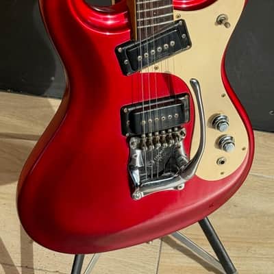 Mosrite Ventures Guitar 1965 - crazy rare & clean Candy Apple Red Metallic example ready for your collection. image 1