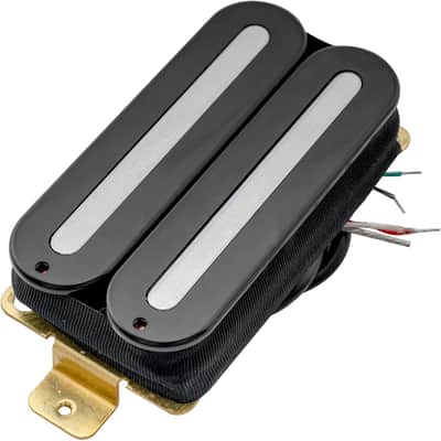 Super Power Dual Blade Hot Rail Ceramic Humbucker Pickup Bridge Pickup 16K for Strat Tele Style Electric Guitar, Black image 6