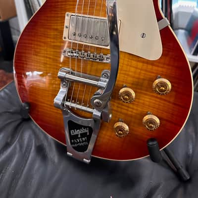 Gibson 1959 R9 Les Paul Standard Bigsby Vibrate Bare Knuckle Mules 2014 - Cherry Sunburst image 4