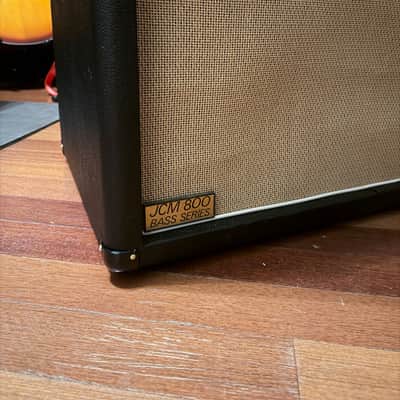 1986 Marshall JCM 800 Bass Series Model 1580 1x18" 400 Watt 8 ohm Speaker Cabinet Original Celestion G18Q-400 Speaker image 4