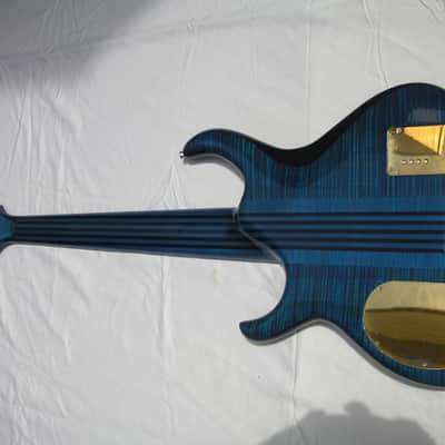 Alembic Series ll 6 String Bass Guitar 1997 Saphire Blue Clear image 9