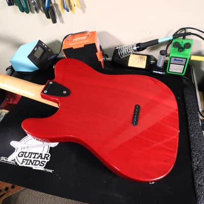 1992 G&L USA ASAT Classic Transparent Red Maple Neck image 22