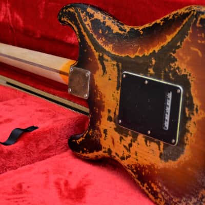 American Fender Stratocaster Heavy Relic Nitro Sunburst HSS CS Texas Specials image 5