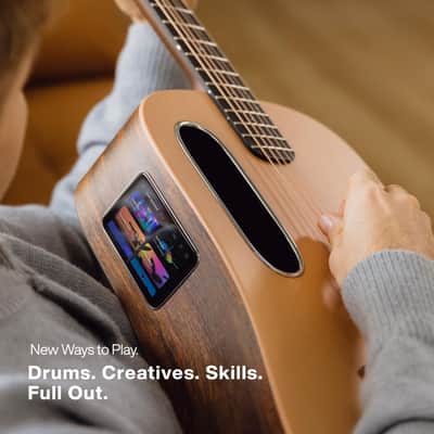 Refurbished LAVA ME 4 Solid Spruce Top Series,HILAVA 2.0 Smart Acoustics Electric Guitars,right handed,with 3.5 inch TouchScreen,FreeBoost 2.0, AirFlow Bag, Woodgrain Brown/Burlywood,41 inch image 6