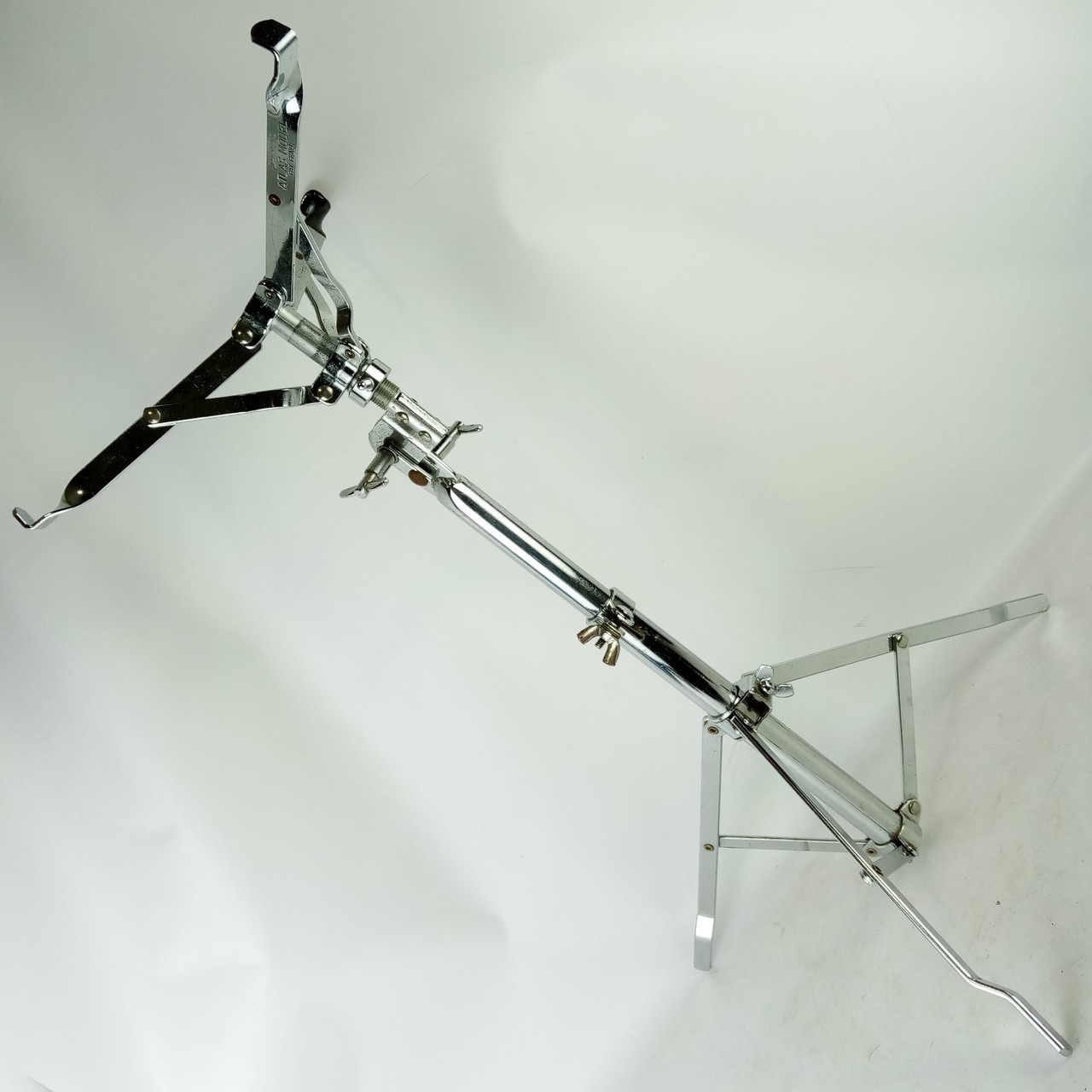 Ludwig#1364"Atlas" Snare Drum Stand Chrome Vintage70s Single-Braced Legs Chicago — main photograph