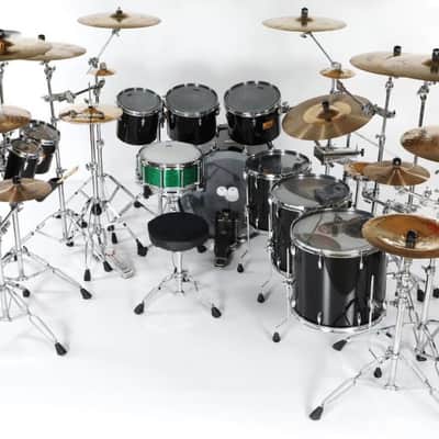 KISS, Eric Singer 2015 Kiss Kruise Pearl/Zildjian Complete. Signed by Entire Band! image 3