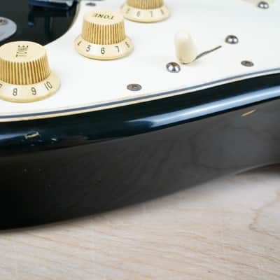Fender American Standard Stratocaster 50th Anniversary 1996 Black USA w/ Hard Case image 8