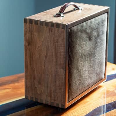 Van Gundy Guitars Custom 1x12" Speaker Cabinet- Solid Black Walnut image 7