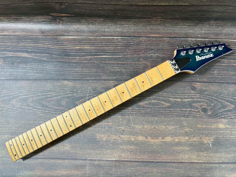 2012 Ibanez Prestige RG2560-MZEX Neck Abyss Blue Burst Maple Fingerboard Made in Japan image 1