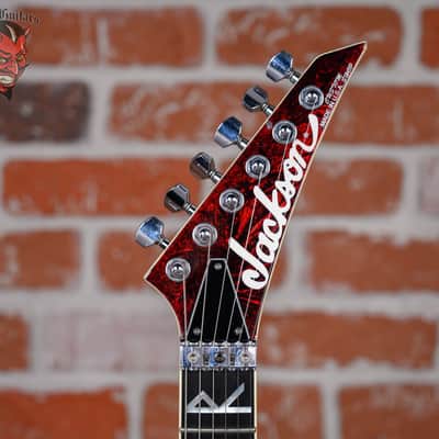 Jackson USA Custom Shop Warrior 27 Fret Built For Oli Herbert Crimson Swirl 2013 w/OHSC image 9