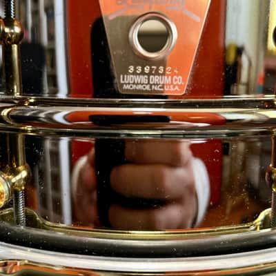 Ludwig LB416BT Back Beauty 14x5 brass on brass - Black Nichel image 10